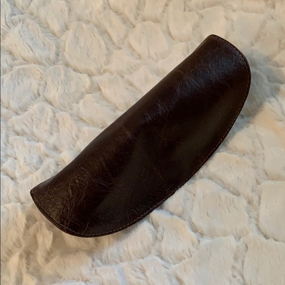 Brown Distressed Leather Sunglass Case - Picture 2 of 5